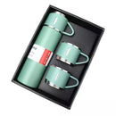 Kit Premium Garrafa Térmica Inox + 3 Xícaras