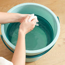 Balde retrátil de silicone com alça multifuncional