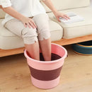 Balde retrátil de silicone com alça multifuncional